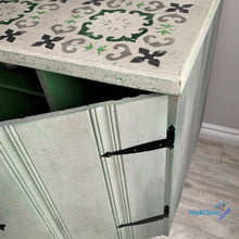 Load image into Gallery viewer, Green / White and Gray Farmhouse Cabinet - Furniture MaRiTama HOME