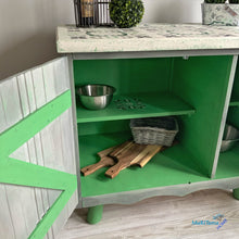 Load image into Gallery viewer, Green / White and Gray Farmhouse Cabinet - Furniture MaRiTama HOME