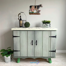 Load image into Gallery viewer, Green / White and Gray Farmhouse Cabinet - Furniture MaRiTama HOME