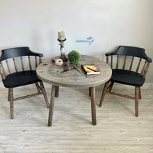 Load image into Gallery viewer, Farmhouse Accent Corner Coffee Table & Captain Chairs set - Furniture MaRiTama HOME