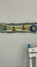Load and play video in Gallery viewer, Custom made Live Edge Anchors Towel / Coat Rack