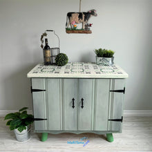 Load image into Gallery viewer, Green / White and Gray Farmhouse Cabinet - Furniture MaRiTama HOME