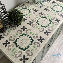 Load image into Gallery viewer, Green / White and Gray Farmhouse Cabinet - Furniture MaRiTama HOME