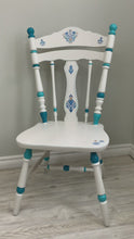 Load and play video in Gallery viewer, White and Blue Country Style Accent Chair