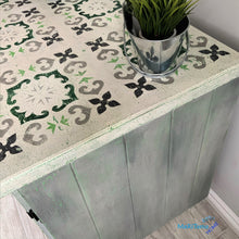 Load image into Gallery viewer, Green / White and Gray Farmhouse Cabinet - Furniture MaRiTama HOME