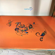 Load image into Gallery viewer, Orange Peacock Accent Table