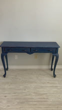 Load and play video in Gallery viewer, Shabby Chic Navy Blue Console