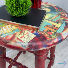 Load image into Gallery viewer, Red New York Bar Stool