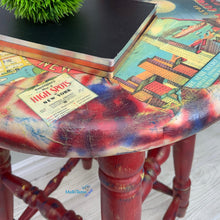 Load image into Gallery viewer, Red New York Bar Stool