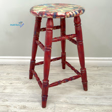 Load image into Gallery viewer, Red New York Bar Stool