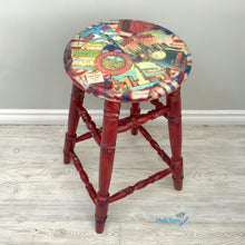 Load image into Gallery viewer, Red New York Bar Stool