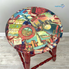 Load image into Gallery viewer, Red New York Bar Stool