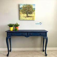 Load image into Gallery viewer, Shabby Chic Navy Blue Console