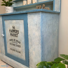 Load image into Gallery viewer, Antique Blue and White Farmhouse Cabinet - Furniture MaRiTama HOME