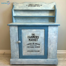 Load image into Gallery viewer, Antique Blue and White Farmhouse Cabinet - Furniture MaRiTama HOME