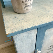 Load image into Gallery viewer, Antique Blue and White Farmhouse Cabinet - Furniture MaRiTama HOME