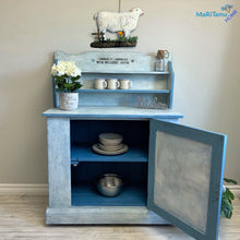 Load image into Gallery viewer, Antique Blue and White Farmhouse Cabinet - Furniture MaRiTama HOME