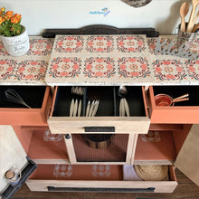 Load image into Gallery viewer, Antique Farmhouse Kitchen / Dining Terracotta Cabinet - Furniture MaRiTama HOME
