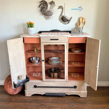 Load image into Gallery viewer, Antique Farmhouse Kitchen / Dining Terracotta Cabinet - Furniture MaRiTama HOME
