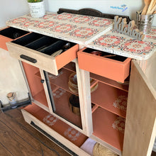 Load image into Gallery viewer, Antique Farmhouse Kitchen / Dining Terracotta Cabinet - Furniture MaRiTama HOME