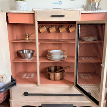 Load image into Gallery viewer, Antique Farmhouse Kitchen / Dining Terracotta Cabinet - Furniture MaRiTama HOME