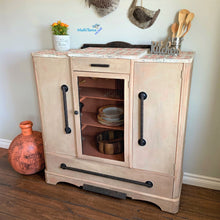 Load image into Gallery viewer, Antique Farmhouse Kitchen / Dining Terracotta Cabinet - Furniture MaRiTama HOME