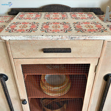 Load image into Gallery viewer, Antique Farmhouse Kitchen / Dining Terracotta Cabinet - Furniture MaRiTama HOME