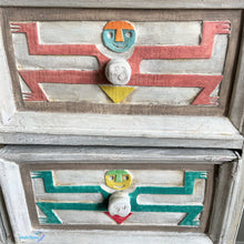 Load image into Gallery viewer, Antique Hand-Carved Thai Eclectic Boho Multi-colored Chest of Drawers - Furniture MaRiTama HOME