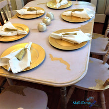 Load image into Gallery viewer, Antique Refinished Rose and Gold Dining Set (Table with extension leaf & 6 chairs) - Furniture MaRiTama HOME