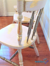 Load image into Gallery viewer, Antique Refinished Rose and Gold Dining Set (Table with extension leaf & 6 chairs) - Furniture MaRiTama HOME