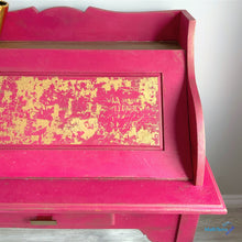 Load image into Gallery viewer, Antique Shocking Pink and Gold Writing Table - Furniture MaRiTama HOME