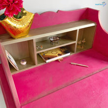 Load image into Gallery viewer, Antique Shocking Pink and Gold Writing Table - Furniture MaRiTama HOME