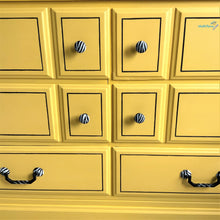 Load image into Gallery viewer, Black & White Animal Collage on Yellow Dresser - Furniture MaRiTama HOME