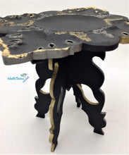Load image into Gallery viewer, Black with Gold and Silver Decorative Accent Table - Furniture MaRiTama HOME