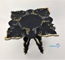 Load image into Gallery viewer, Black with Gold and Silver Decorative Accent Table - Furniture MaRiTama HOME