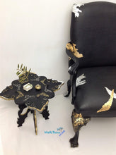 Load image into Gallery viewer, Black with Gold and Silver Decorative Accent Table - Furniture MaRiTama HOME