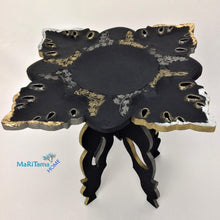 Load image into Gallery viewer, Black with Gold and Silver Decorative Accent Table - Furniture MaRiTama HOME