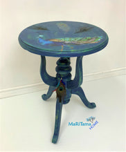 Load image into Gallery viewer, Blue Peacock Accent Table - Furniture MaRiTama HOME