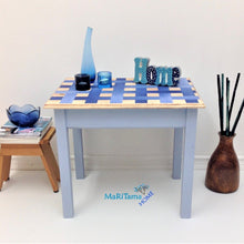 Load image into Gallery viewer, Blue Weaved Side / End Table - Furniture MaRiTama HOME
