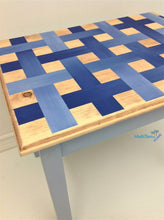 Load image into Gallery viewer, Blue Weaved Side / End Table - Furniture MaRiTama HOME