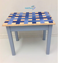 Load image into Gallery viewer, Blue Weaved Side / End Table - Furniture MaRiTama HOME