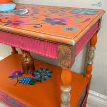 Load image into Gallery viewer, Boho Latin Floral Accent Table - End Tables MaRiTama HOME
