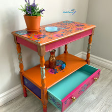 Load image into Gallery viewer, Boho Latin Floral Accent Table - End Tables MaRiTama HOME