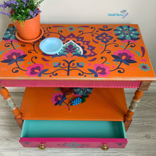 Load image into Gallery viewer, Boho Latin Floral Accent Table - End Tables MaRiTama HOME