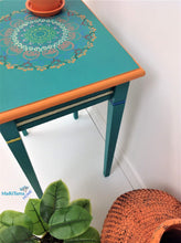 Load image into Gallery viewer, Boho Style Turquoise-Green Accent Side / End Table - Furniture MaRiTama HOME