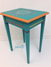 Load image into Gallery viewer, Boho Style Turquoise-Green Accent Side / End Table - Furniture MaRiTama HOME