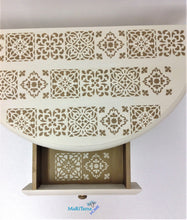 Load image into Gallery viewer, Casa Blanca White and Gold Entryway Table - Furniture MaRiTama HOME