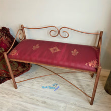 Load image into Gallery viewer, Classic Antique Burgundy Bench - Furniture MaRiTama HOME