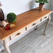 Load image into Gallery viewer, Classic Natural Wood Top Sandy Entryway/ Console Table - Furniture MaRiTama HOME