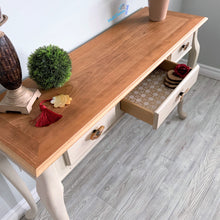 Load image into Gallery viewer, Classic Natural Wood Top Sandy Entryway/ Console Table - Furniture MaRiTama HOME